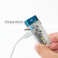Load image into Gallery viewer, RovyVon Angel Eyes E7 GITD Blue Keychain Flashlight