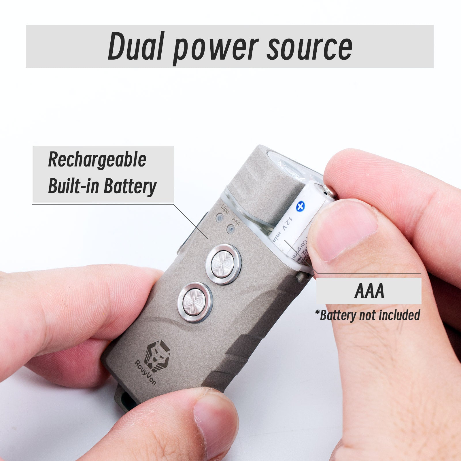 RovyVon Angel Eyes E3 Plus EDC Flashlight (Marble)