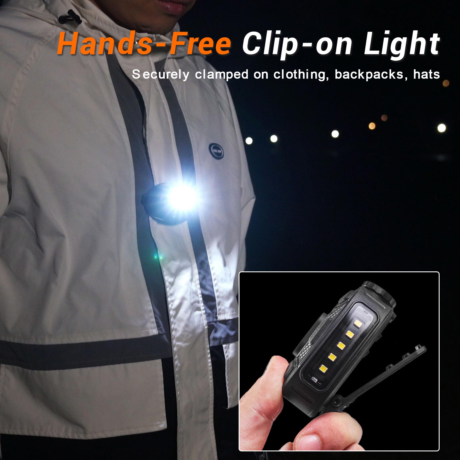 RovyVon SL10 Clip-on AA EDC Safety Flashlight